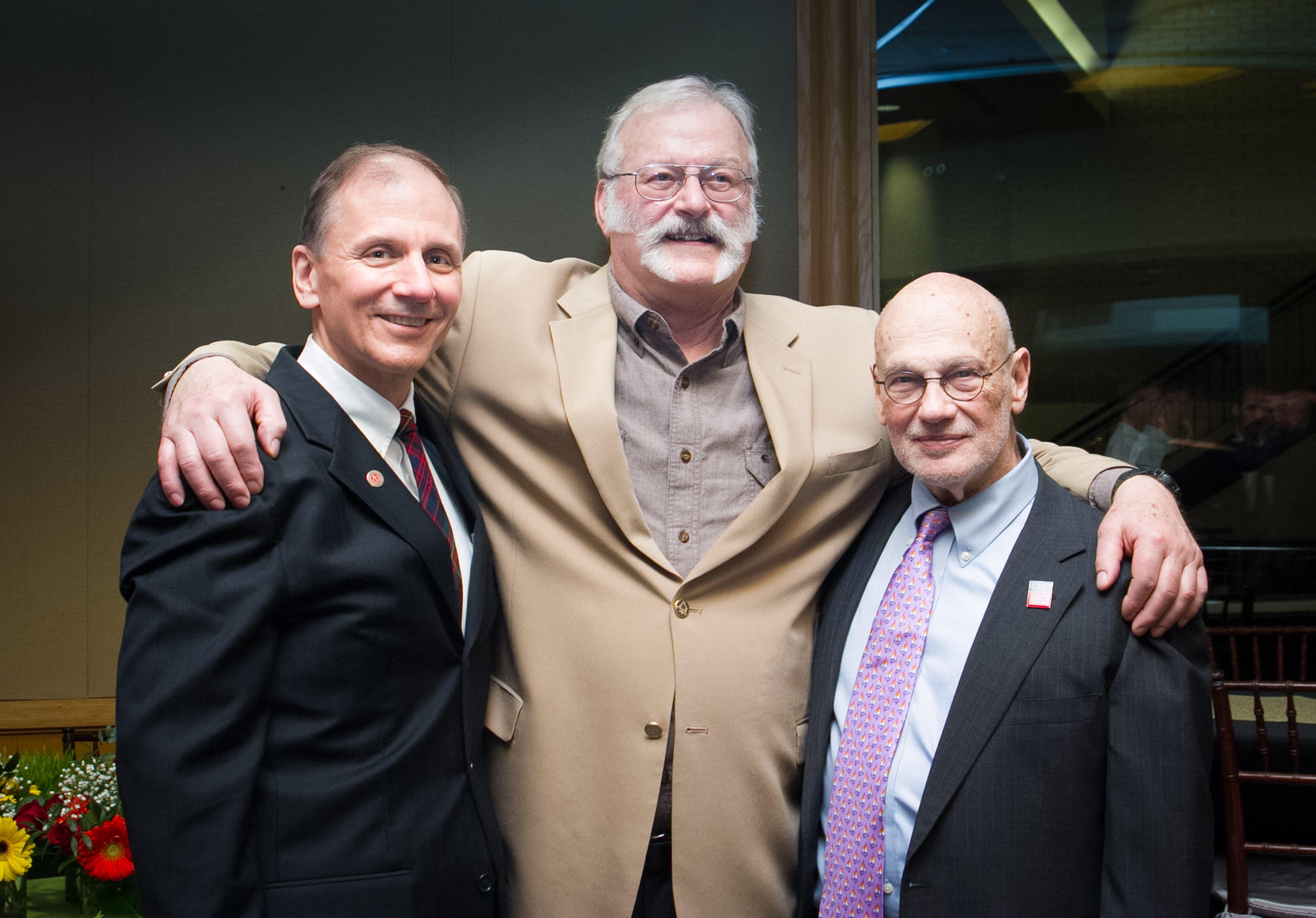 David Dzombak, Larry Cartwright, and Fran McMichael at Larry Cartwright's retirement event